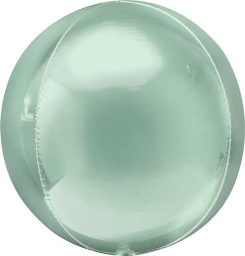 mint green round balloon with helium